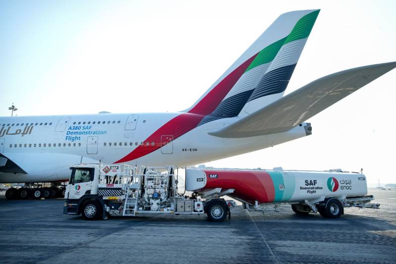 Emirates world’s first airline to operate A380 demonstration flight with 100% Sustainable Aviation